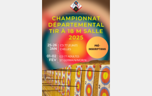 Championnat Départemental Tir à 18 m Salle 2025