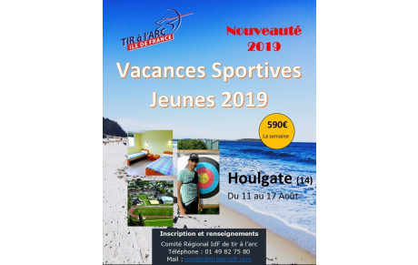 CRArcIdF-Vacances Sportives Jeunes 2019 