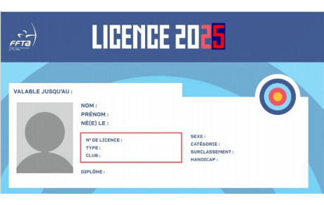 Licence 2025-Tarifs