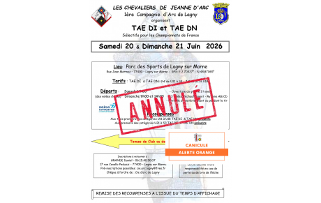 Annulation du Concours TAE de Lagny sur Marne