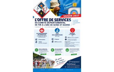 Offre de Services aux Archers et Clubs 77 - 2027